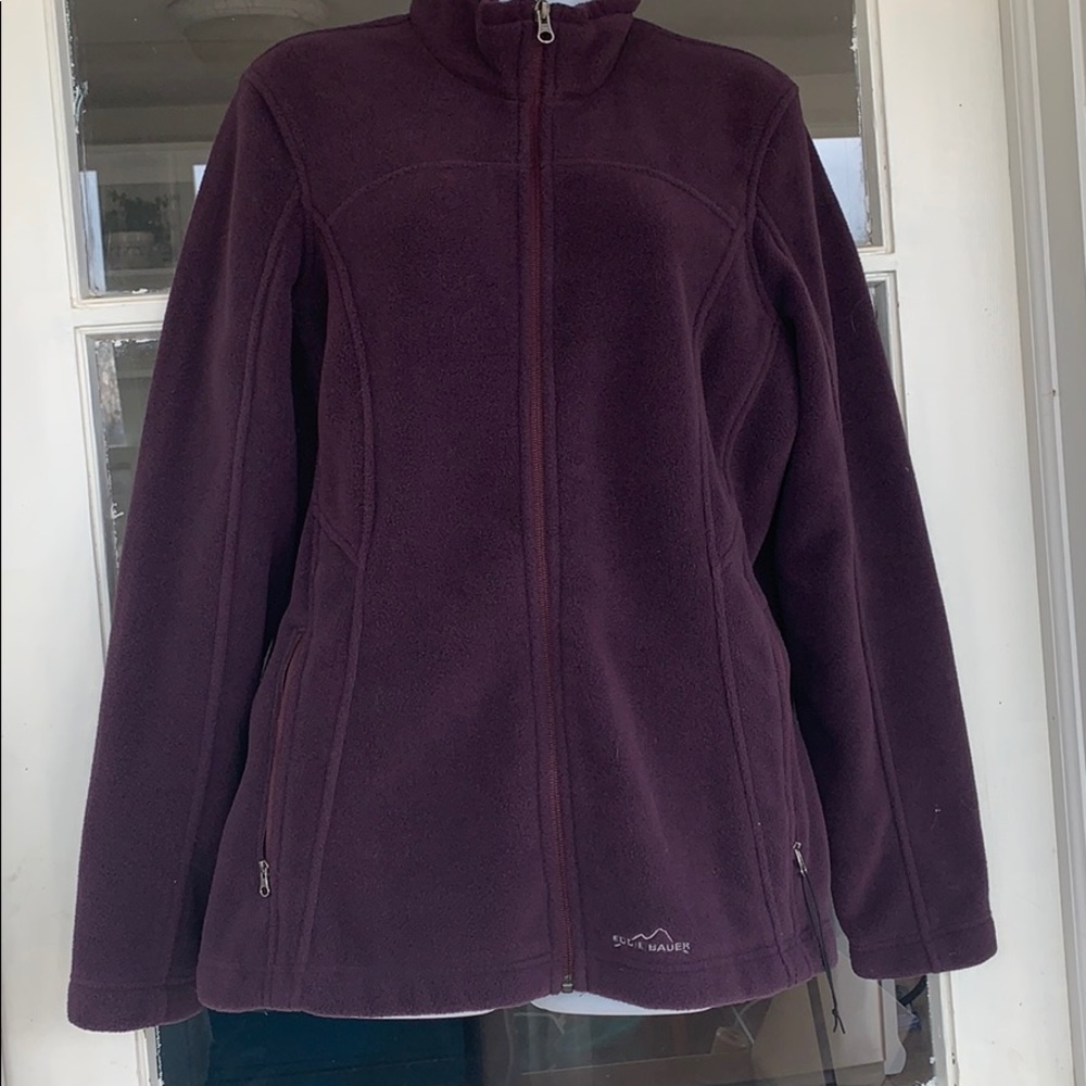 Eddie Bauer polartec fleece. Eggplant.